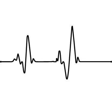 Electrocardiogram Wall Sticker - TenStickers