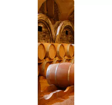 Barrels Fridge Sticker - TenStickers