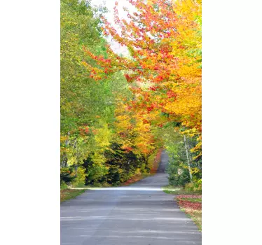 Autumn Road Decal - TenStickers