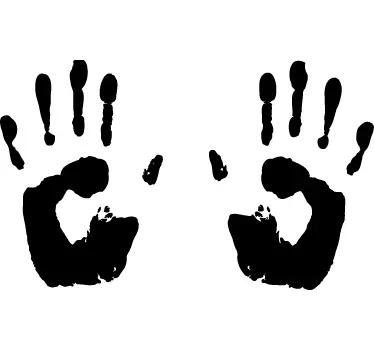 Stained Hands Sticker - TenStickers