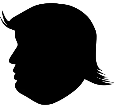 Chalkboard sticker profile silhouette - TenStickers