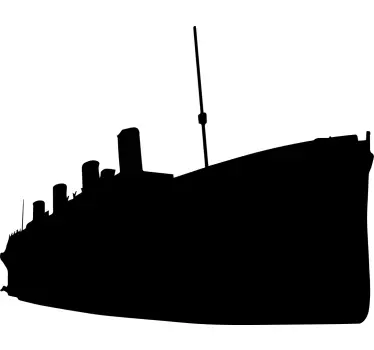 Chalkboard sticker vintage cruise ship - TenStickers