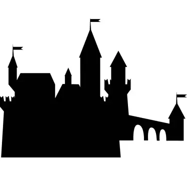 Chalkboard sticker fantasy castle theme - TenStickers