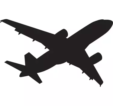 Chalkboard sticker airplane outline - TenStickers