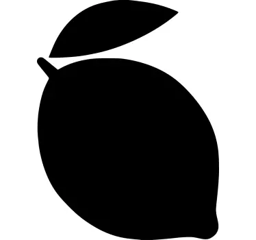 Chalkboard sticker simple lemon design - TenStickers