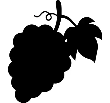 Chalkboard sticker grape cluster silhouette - TenStickers