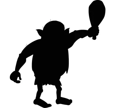 Chalkboard sticker fantasy character silhouette - TenStickers