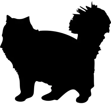 Chalkboard sticker cat silhouette design - TenStickers