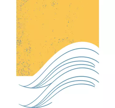 Water geometric vinyl wall art - TenStickers