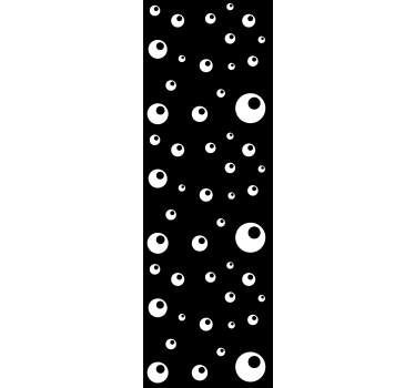 Shower screen sticker round arrangement design - TenStickers
