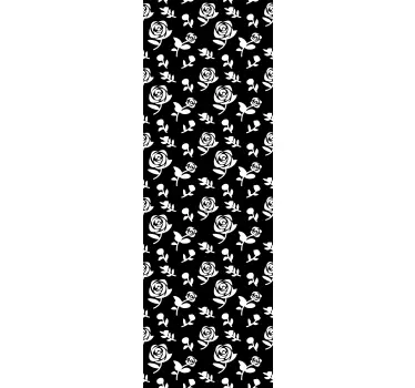 Shower screen sticker rose pattern glass - TenStickers