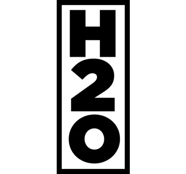H2o shower display shower screen sticker - TenStickers