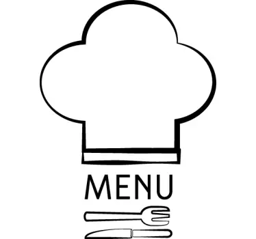 Menu Logo Sticker - TenStickers