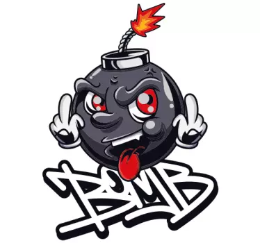 Swag baby bomb graffiti cartoon urban decal - TenStickers