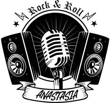 Musical sticker microphone and speakers set - TenStickers