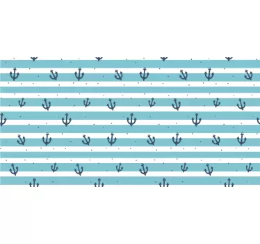 Credit card sticker anchors and stripes design - TenStickers