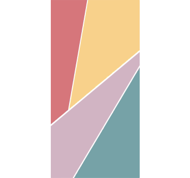 Pastel color block fridge decals - TenStickers