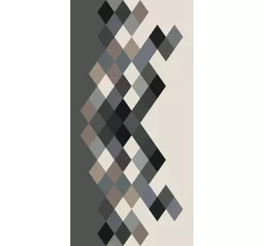 Color shades color blocks glass door decal - TenStickers