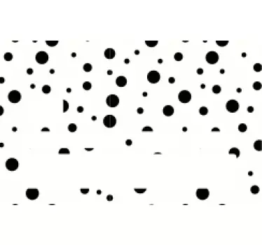 Black Polka Dot Pattern credit card sticker - TenStickers
