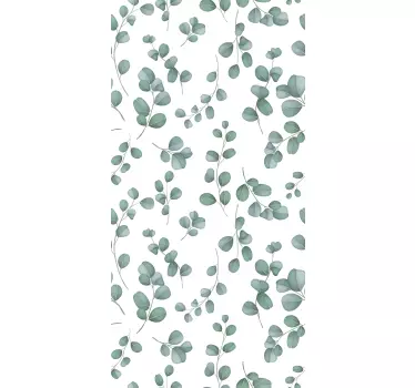 Elegant seamless pattern watercolor floral shower sticker - TenStickers