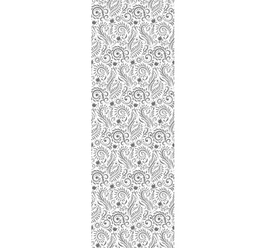Shower screen sticker graceful spiral design - TenStickers