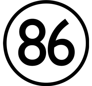 Custom number vehicle sticker - TenStickers