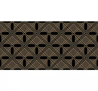 Credit card sticker geometric gold design - TenStickers