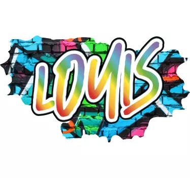 Text sticker for vibrant name creation - TenStickers
