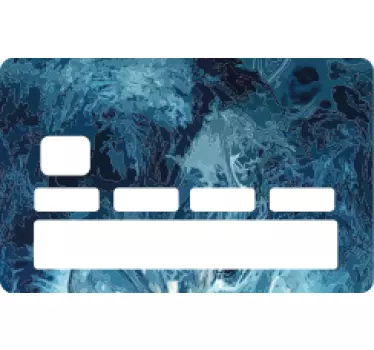 Credit card sticker oceanic marble design - TenStickers