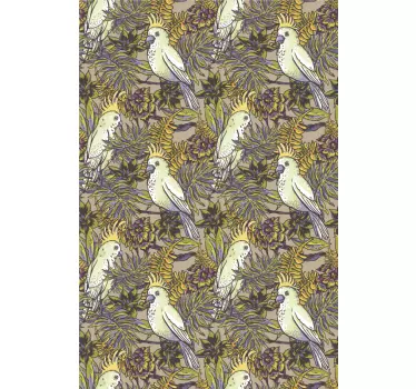 Shower screen sticker with elegant bird designs - TenStickers