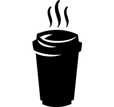 Coffee Cup Illustration chalkboard sticker - TenStickers