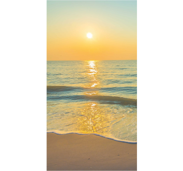Shower screen sticker serene ocean sunset - TenStickers