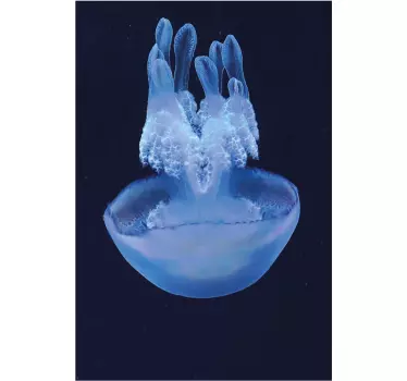 Jellyfish Water Art shower screen sticker - TenStickers