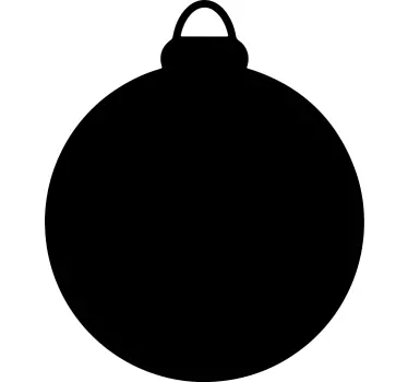 Chalkboard sticker holiday greeting ornament - TenStickers