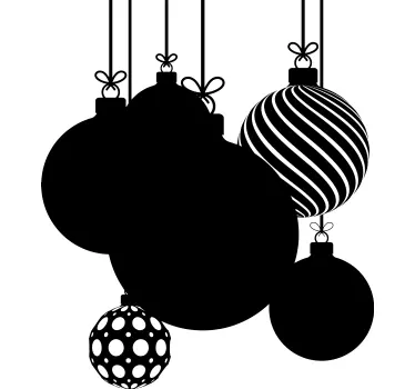 Chalkboard sticker for hanging christmas ornaments - TenStickers