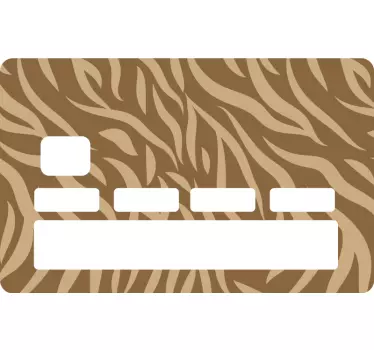 Credit card sticker wild pattern design - TenStickers