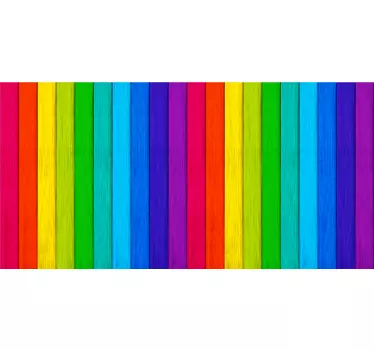 Shape sticker vibrant vertical lines - TenStickers
