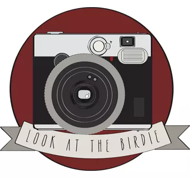 Look at the Birdie Wall Sticker - TenStickers