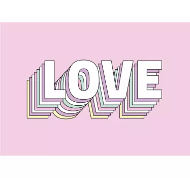 Credit card sticker stylish love design - TenStickers