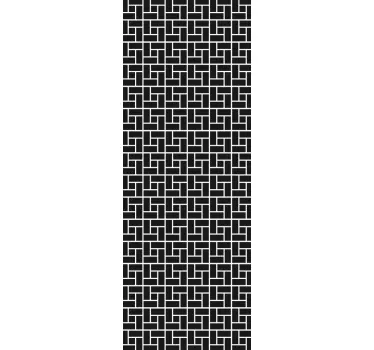 Geometric Tiles Shower Screen Sticke - TenStickers
