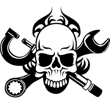 Motor Skull Decorative motorcycle decal - TenStickers