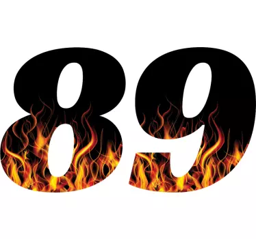 Numbers for Motorcycle decal - TenStickers
