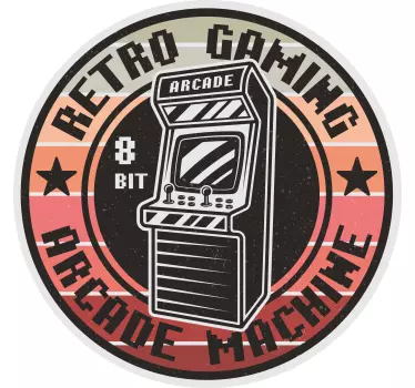 80's gaming logo video game wall sticker - TenStickers