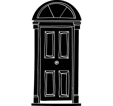 Blackboard Door Sticker - TenStickers