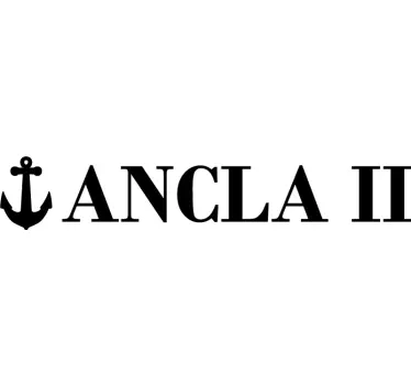 Custom name with anchor design marine decal - TenStickers