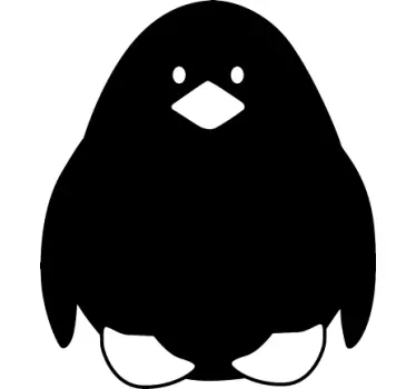 Penguin Blackboard Kids Sticker - TenStickers