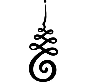 Unalome symbol wall vinyls - TenStickers