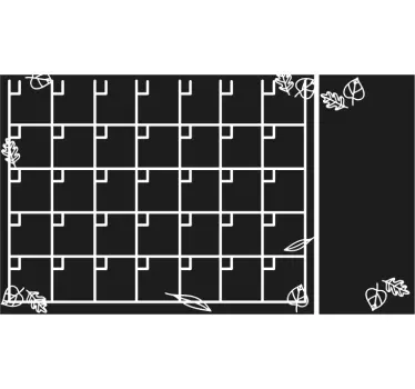 Weekly Planner and Notes chalkboard wall sticker - TenStickers