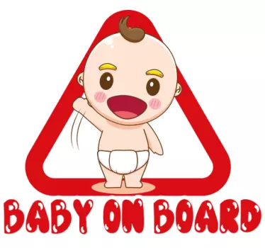 Cool baby on board sticker - TenStickers