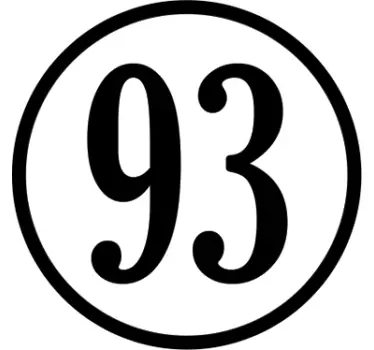 Customisable Number motorcycle decal - TenStickers